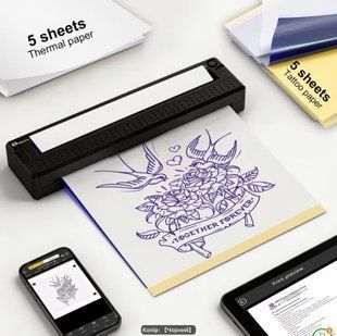 Milestone M9 &ndash; a portable Bluetooth thermal printer for printing tattoo transfers